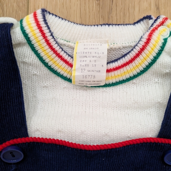 Vintage Colourblock Cars Overall Set - Picture 4 of 5